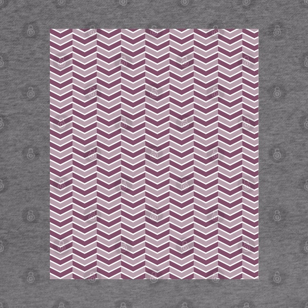 Dusty Plum, Purple and White Chevron Arrow Pattern by squeakyricardo